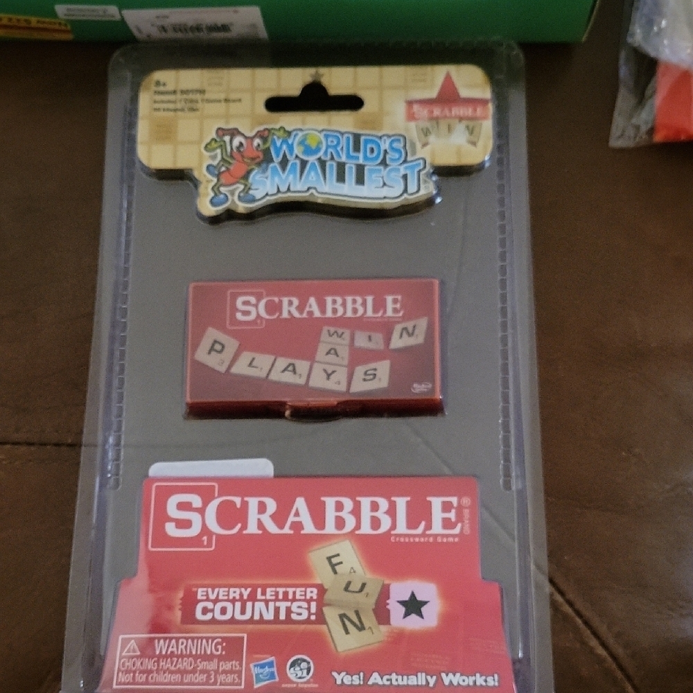 World's Smallest Scrabble Game New